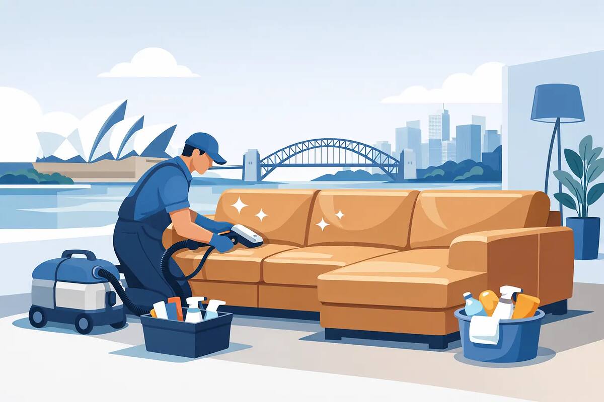 Illustration: Leather Lounge Cleaning Sydney Done Properly